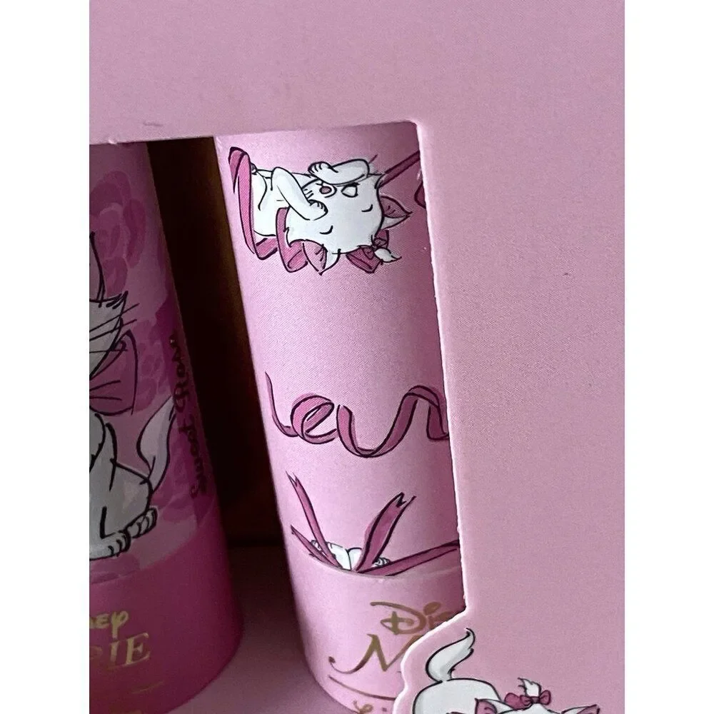 Set Of 4 Disney THE ARISTOCATS MARIE Lip Balm Set‎ Berry Flavored Pink NEW